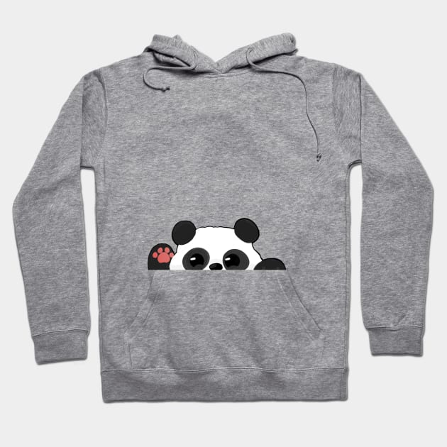 waving panda hoodie Hoodie by nekomachines